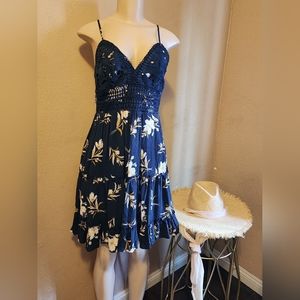 Floral spaghetti strap dress